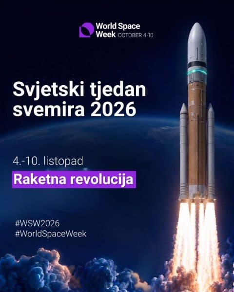Pridružite se Svjetskom tjednu svemira 2026. u Hrvatskoj – tema: “Raketna revolucija”