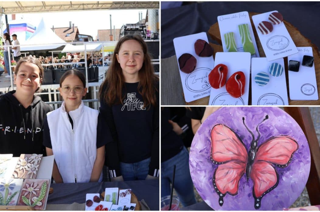 SAJAM CVIJEĆA Elena, Ria i Marta predstavile likovne radove u motivu proljeća