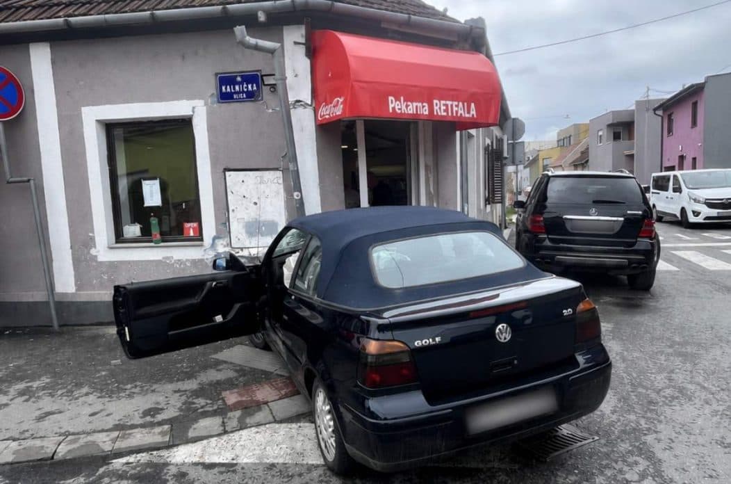 Prije nego se zabio u pekaru, vozač u Retfali napravio još dvije prometne nesreće