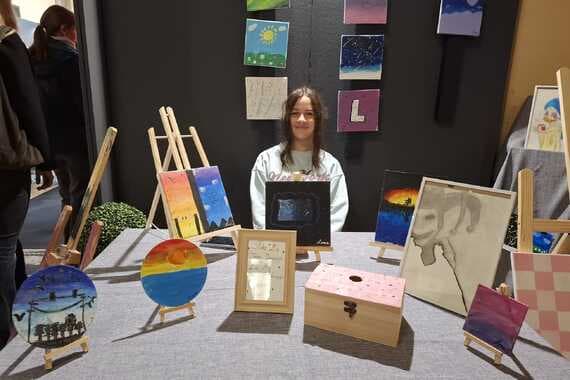 Lana Kontošić najmlađa je izlagačica Hand made sajma u Puli. 'Volim crtati, a kako je krenulo ni sama ne znam“