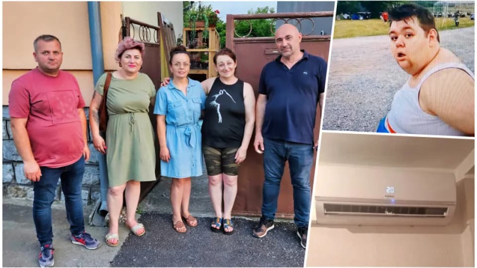 Ljudi velikog srca teško bolesnom Mateu iz Daruvara kupili i klimu: ''Sada nam je kao u raju!''