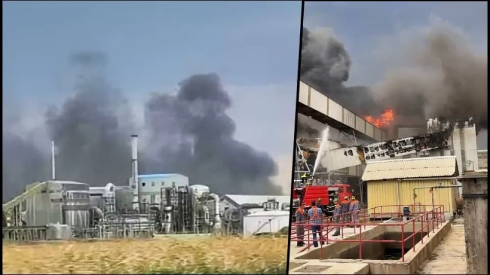 UPRAVO Izbio veliki požar u Kutini: Gori Petrokemija
