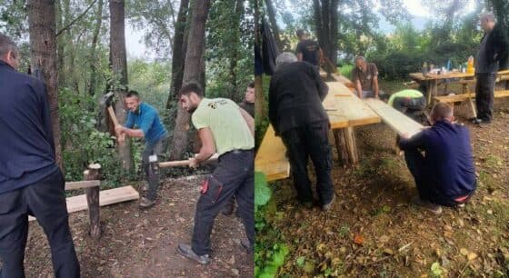 Novi stolovi i klupe obogatili punkt na jezeru Sabljaci