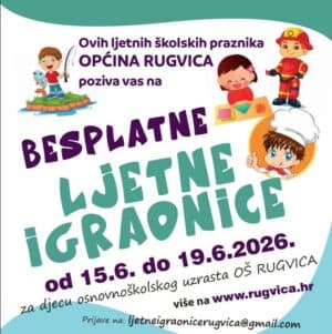 Besplatne ljetne igraonice u Rugvici