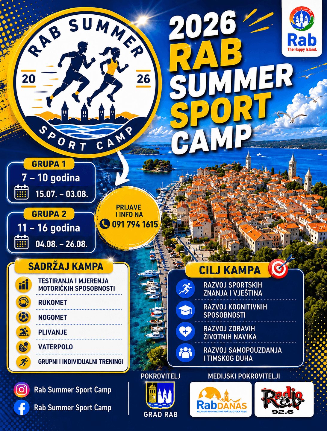 Otvorene prijave za najpoznatiji ljetni kamp na Rabu: Djecu čeka ljeto puno sporta i zabave!