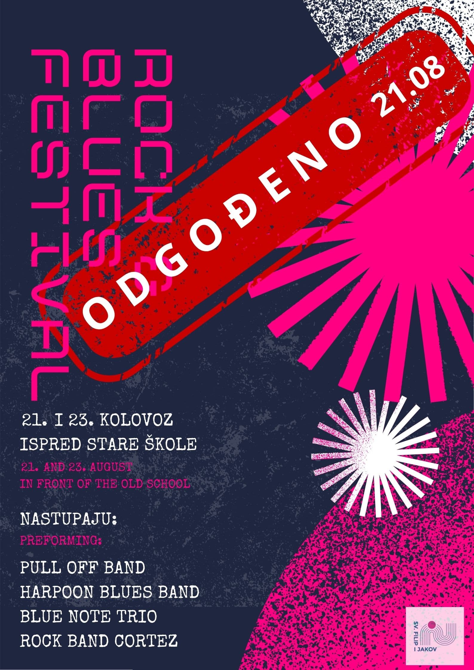 NOVI DATUM Odgađa se Festival Rocka &amp; Bluesa u Sv. Filipu i Jakovu