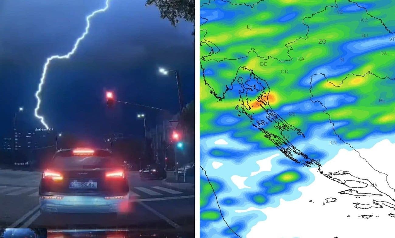 Da, stiže fronta sutra navečer. Ne, neće svugdje biti pljuskova i grmljavine. Evo što nas očekuje
