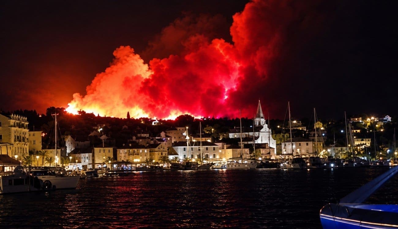 Sve gora situacija u Milni: "Ljudi zovu u panici, krenuli su prema rivi gdje će po potrebi biti evakuirani brodovima"