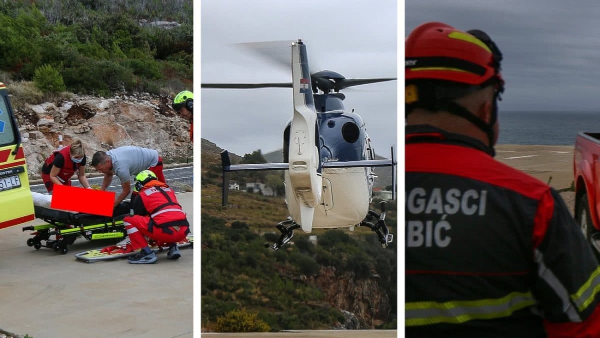 Svaka čast, majstori! Dok je jugo divljalo, pilot MUP-a izveo zahtjevnu akciju: Pacijent uspješno prevezen u bolnicu