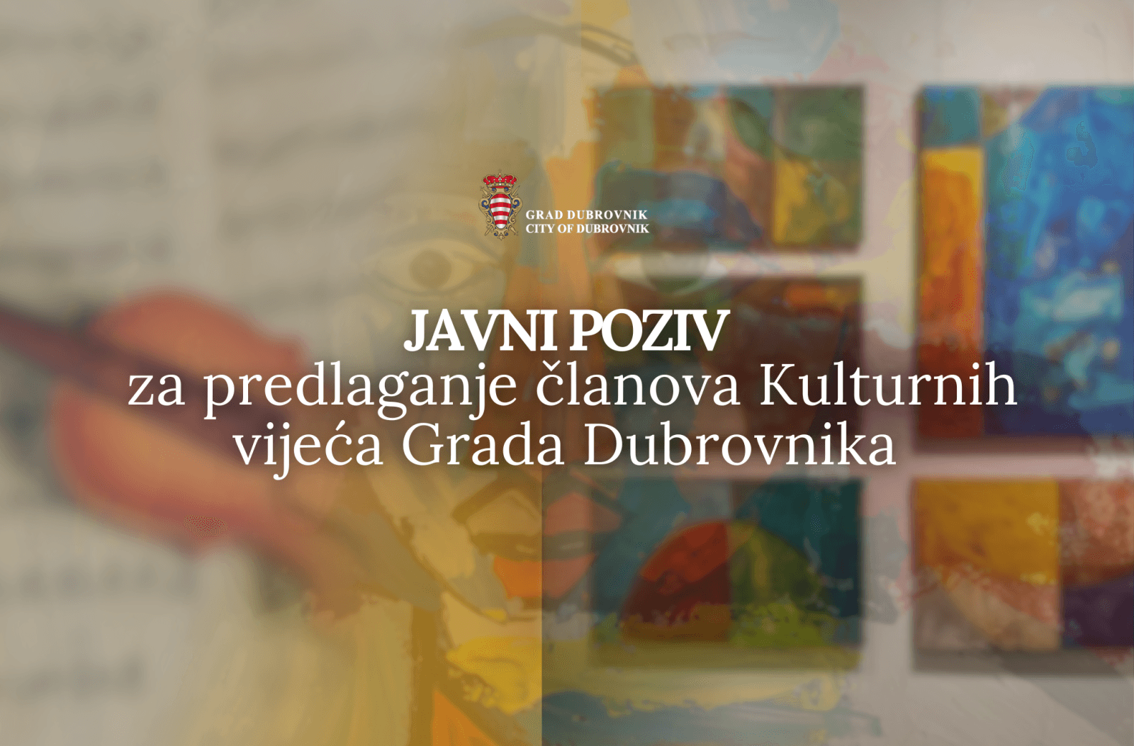 ODAZOVITE SE NA JAVNI POZIV Tko će krojiti kulturnu politiku Dubrovnika? Objavljen Javni poziv za nove članove Kulturnih vijeća