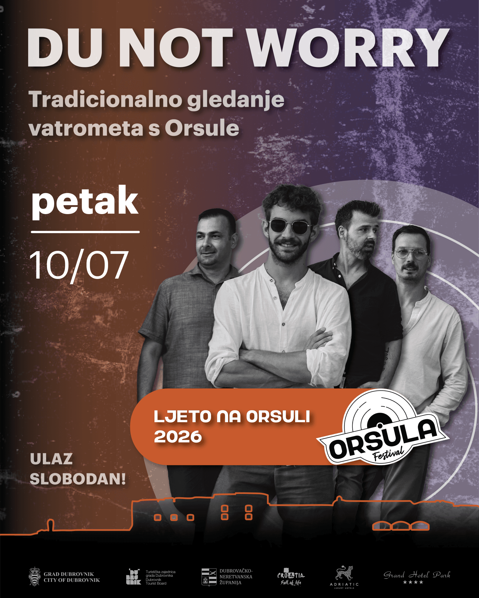 NAJAVLJUJEMO Tradicionalno gledanje vatrometa s Orsule uz glazbeni program