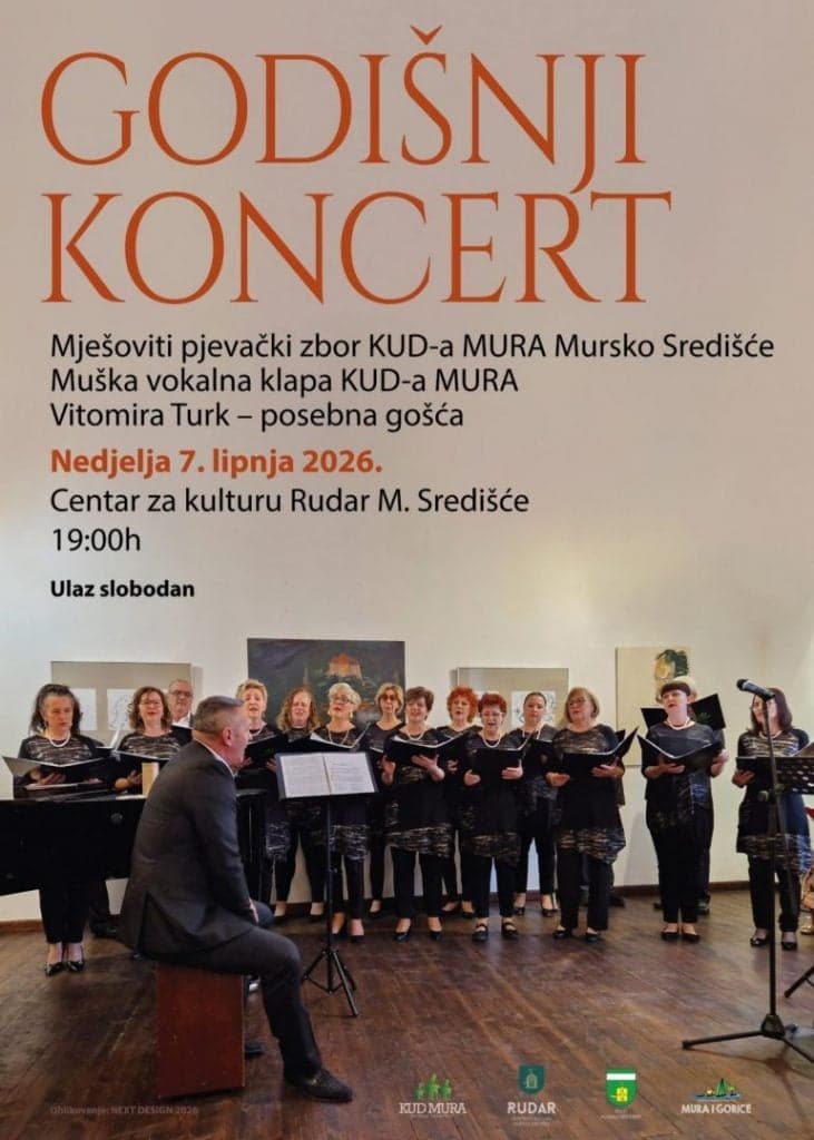 Kulturna poslastica u Murskom Središću: KUD Mura poziva na besplatan godišnji koncert!