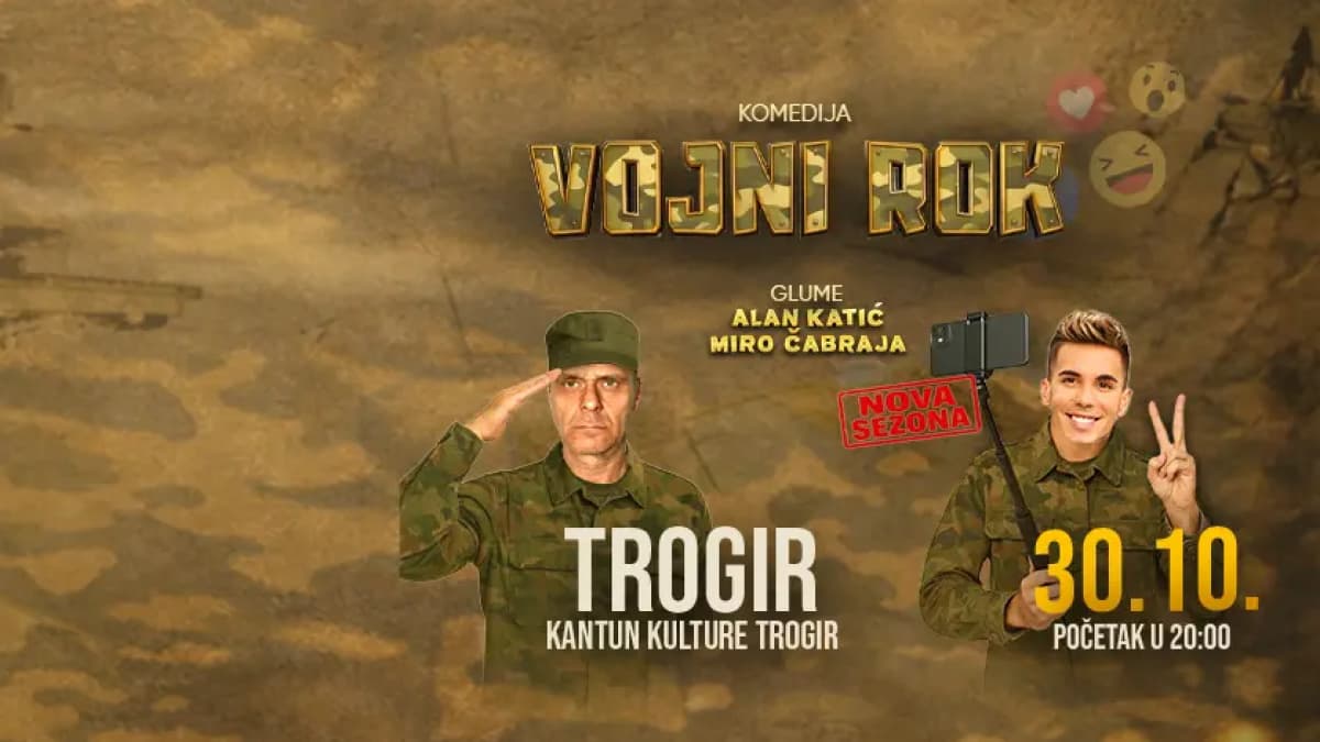 Predstava ''Vojni rok'' u petak u Kantunu kulture