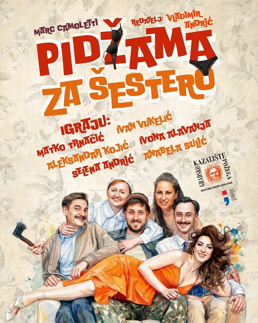 Slatinske kazališne večeri nastavljaju se komedijom „Pidžama za šestero”