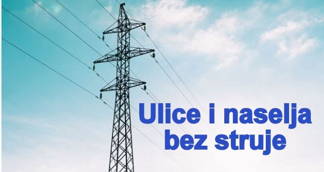 PRIPREMITE SE: Prekidi u isporuci električne energije